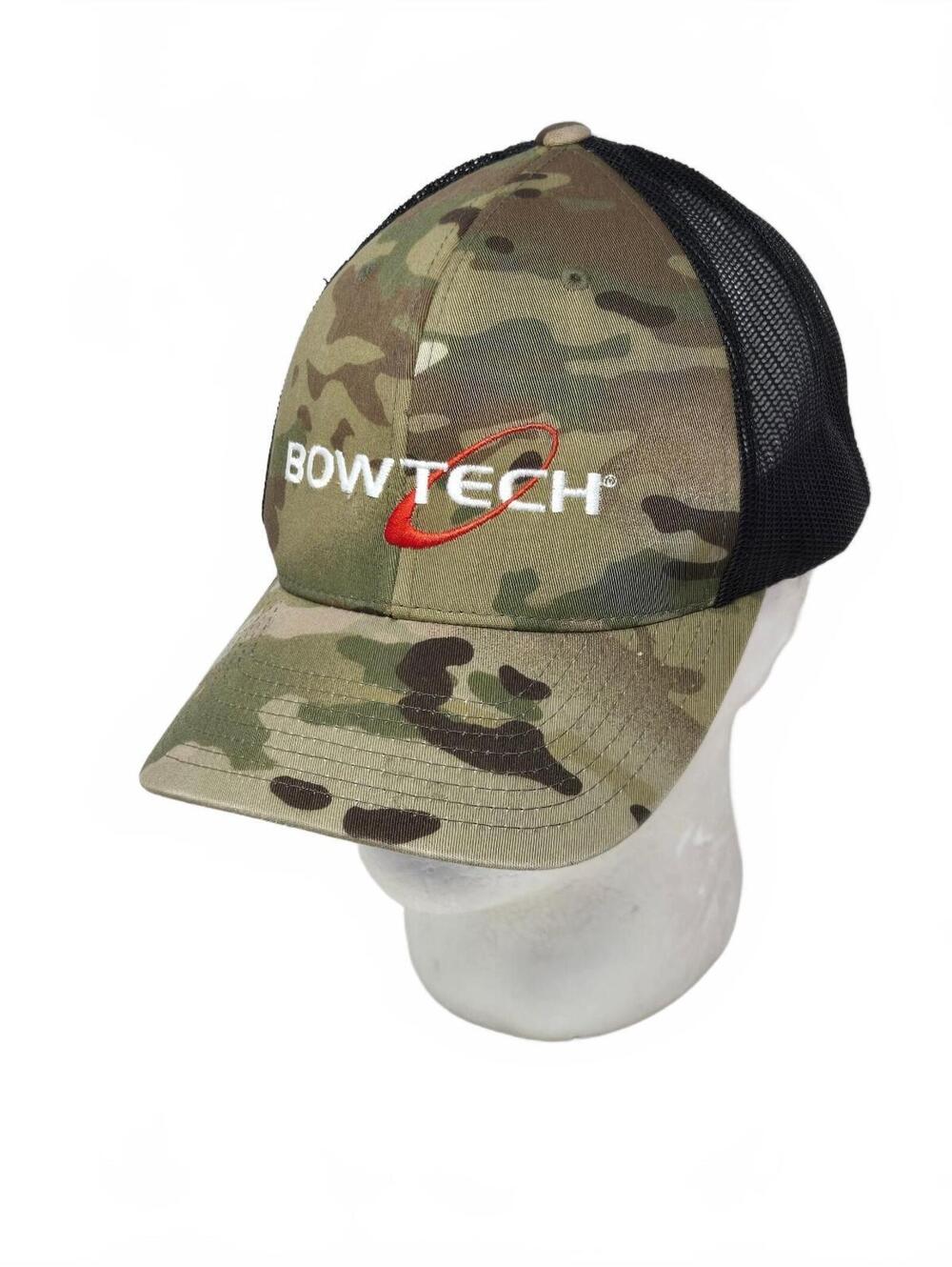 Bow Tech Camo Hat Men's Snapback Trucker One Size Fits All EUC